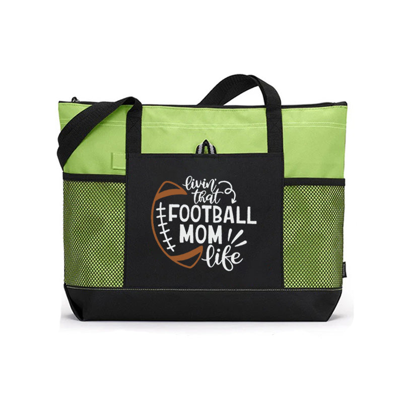 Livin That Football Mom Life Tote Bag