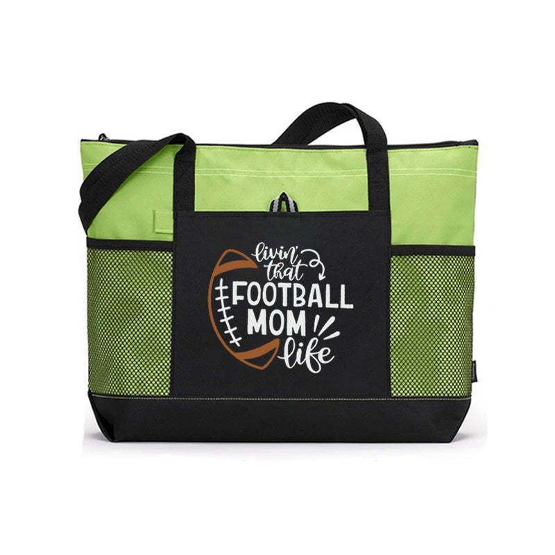 Livin That Football Mom Life Tote Bag