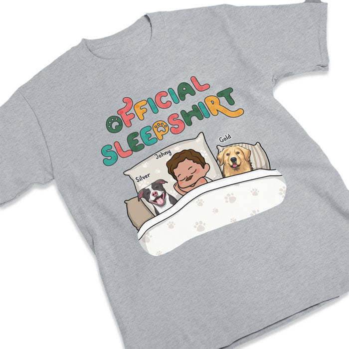 Pets Official Sleepshirt - Dog & Cat Personalized Custom Unisex T-shirt