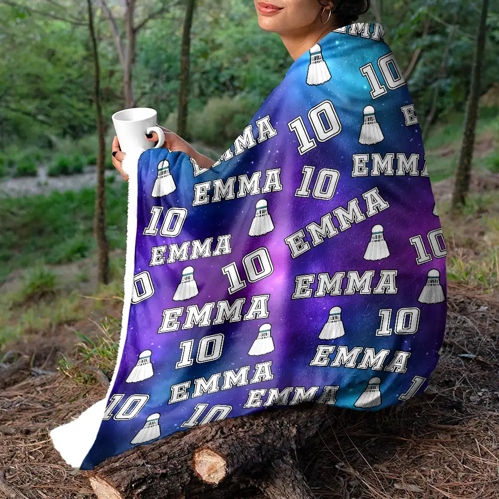 Colorful Sports Pattern Baseball Volleyball Basketball - Personalized Fleece Blanket, Sherpa Blanket