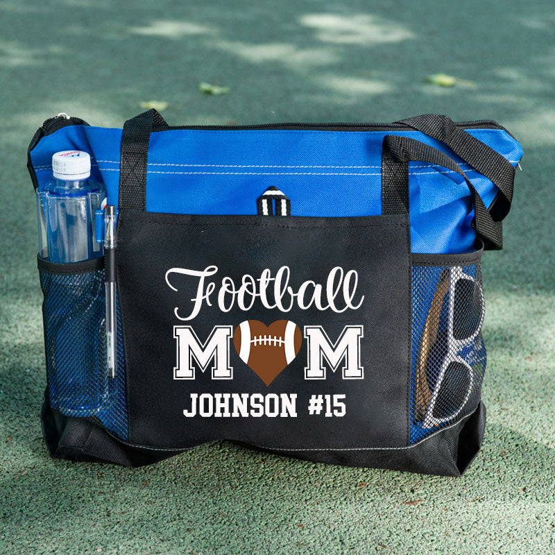 Personalized Ball Mom Tote Bag , Sports Bag