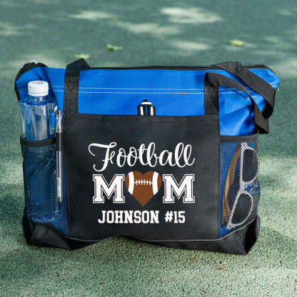 Personalized Ball Mom Tote Bag , Sports Bag