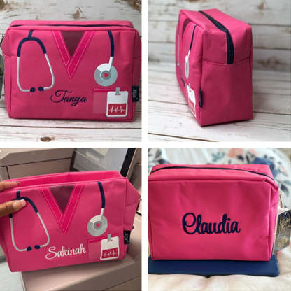 Nurse Canvas Tote Bag Embroidery Tote Bag for Nurses