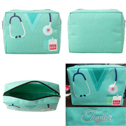 Nurse Canvas Tote Bag Embroidery Tote Bag for Nurses