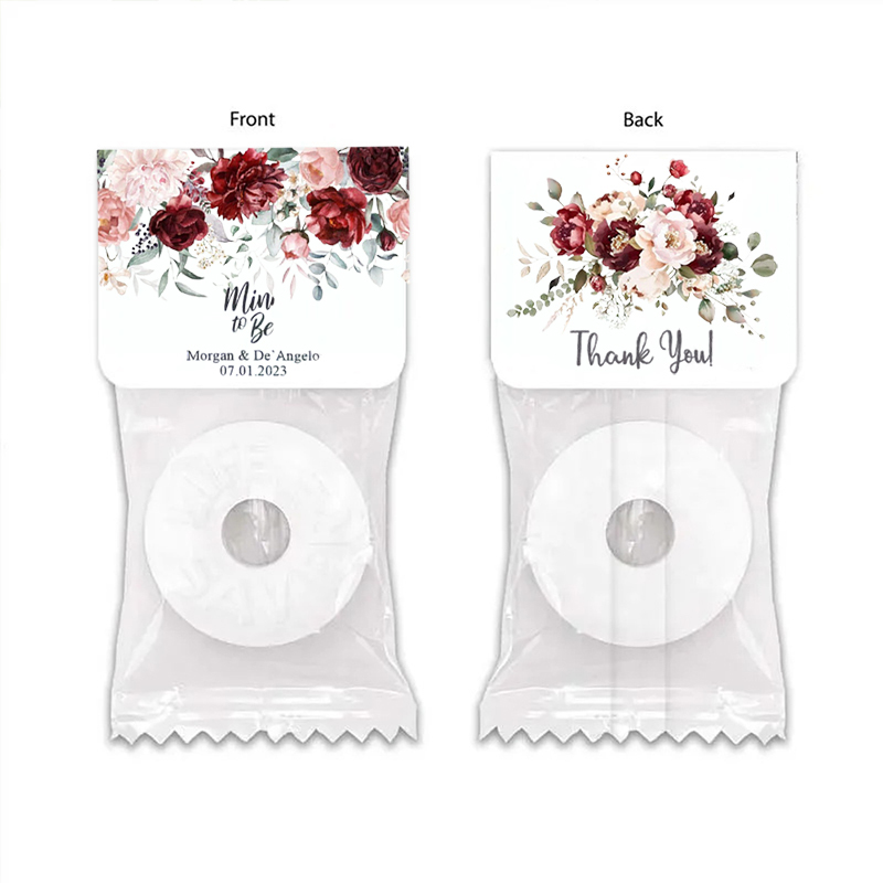 Mint to Be Wedding Favors Personalized Wedding Favor Mints Wedding Floral Favor