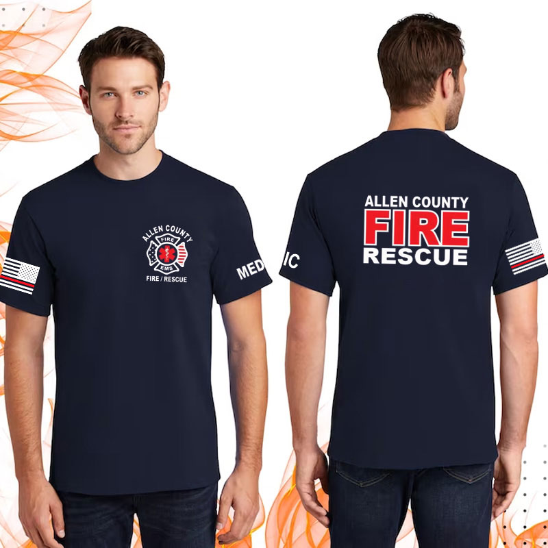 Personalized Fire Rescue EMS EMT Firefighter Paramedic T-shirt