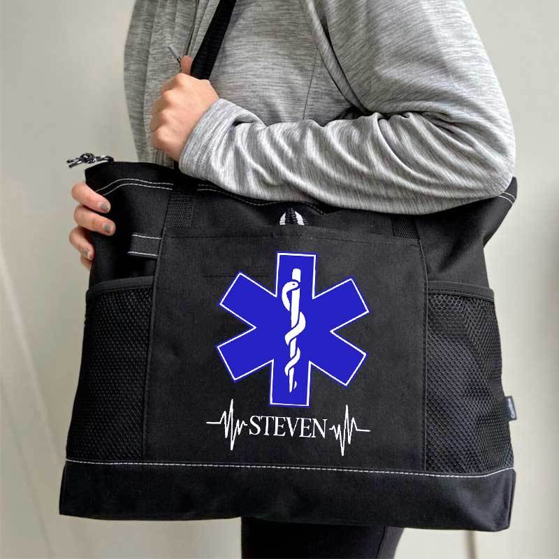Personalized EMT, EMS, Paramedic, Emergency Services Tote Bag