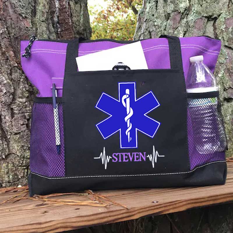 Personalized EMT, EMS, Paramedic, Emergency Services Tote Bag