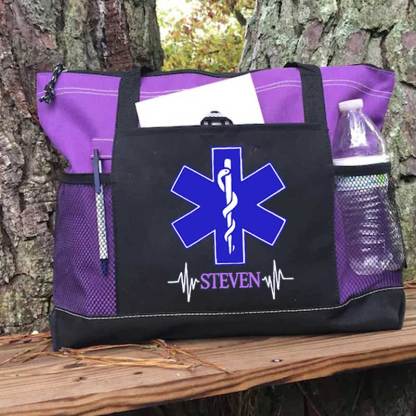 Personalized EMT, EMS, Paramedic, Emergency Services Tote Bag