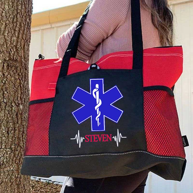 Personalized EMT, EMS, Paramedic, Emergency Services Tote Bag