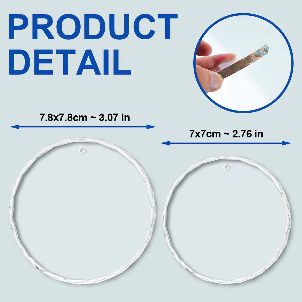 Baby First Christmas - Personalized Circle Glass Ornament