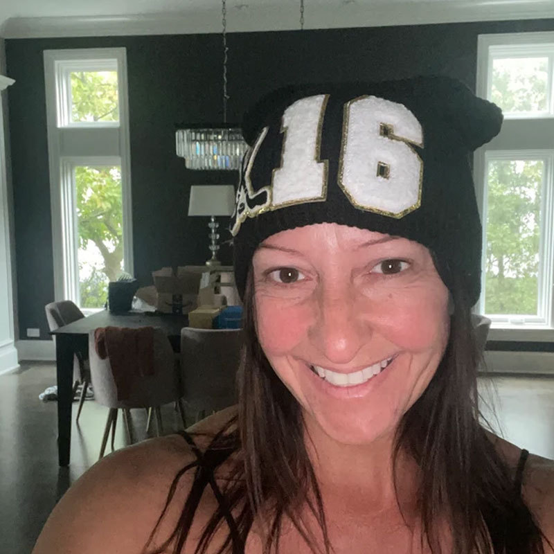 Custom Beanie for Hockey Mom, Hat for Hockey Player, Mutil Sports