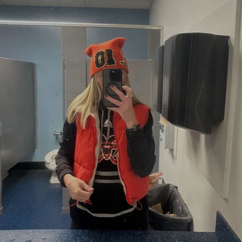 Custom Beanie for Hockey Mom, Hat for Hockey Player, Mutil Sports