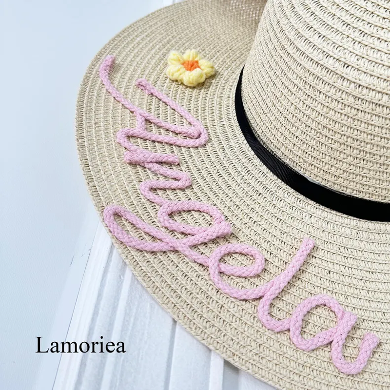 Personalized Beach Hat Custom Name Adjustable Beach Hat Sun hat