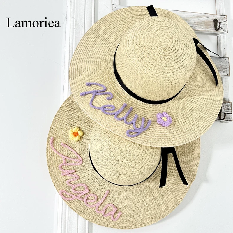 Personalized Beach Hat Custom Name Adjustable Beach Hat Sun hat