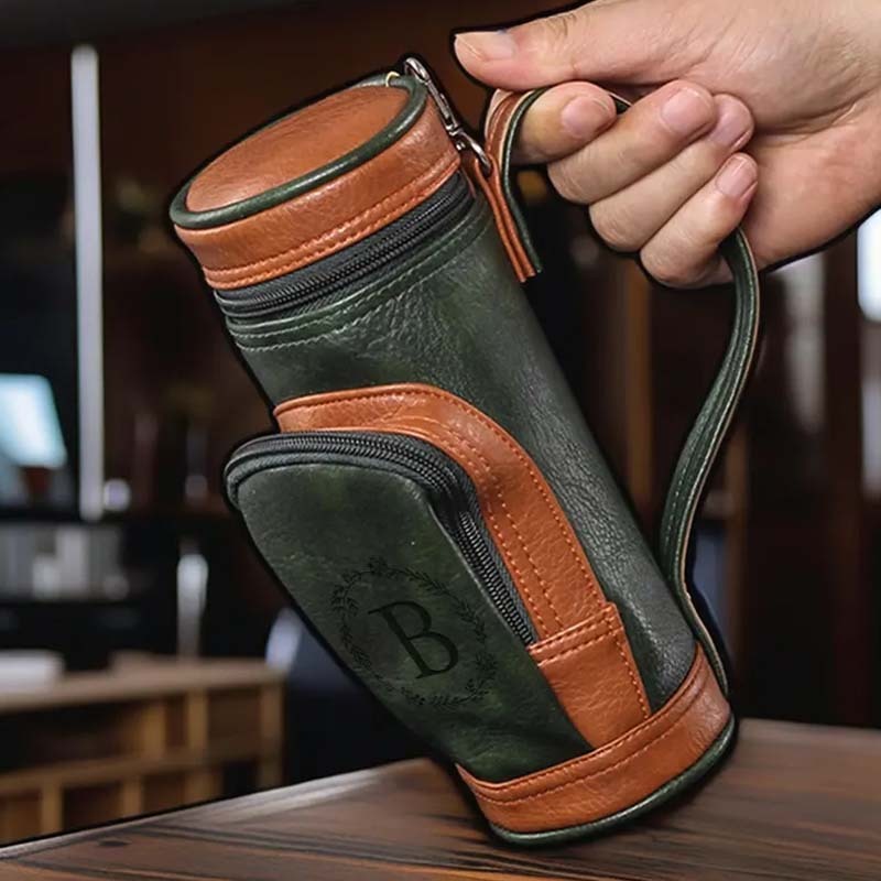 Personalized Cigar Storage Humidor Customized Engraved Name Cigar Bag