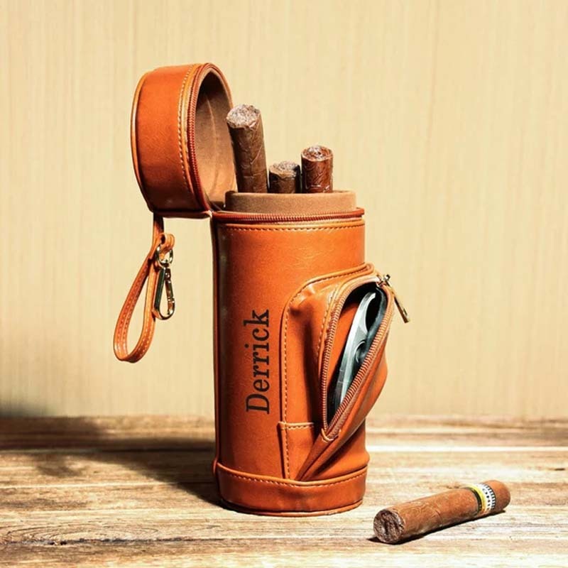 Personalized Travel Cigar Humidor Case