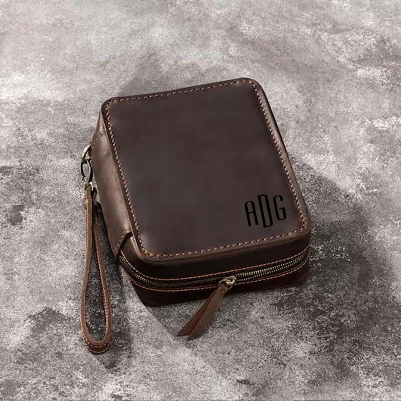 [Copy]Leather Travel Cigar Box Case For Cigar Accessories