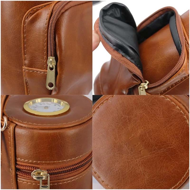 CIGAR HUMIDOR CASE Holder Custom Engraved Leather Cigars Valentine's Gift for Men