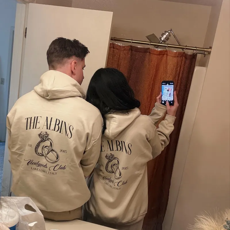 Custom Bride Sweatshirt Engagement Gift For Bride Personalize Wifey Hubby Shirt