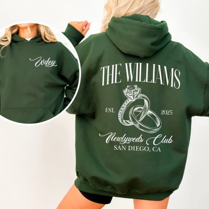 Custom Bride Sweatshirt Engagement Gift For Bride Personalize Wifey Hubby Shirt