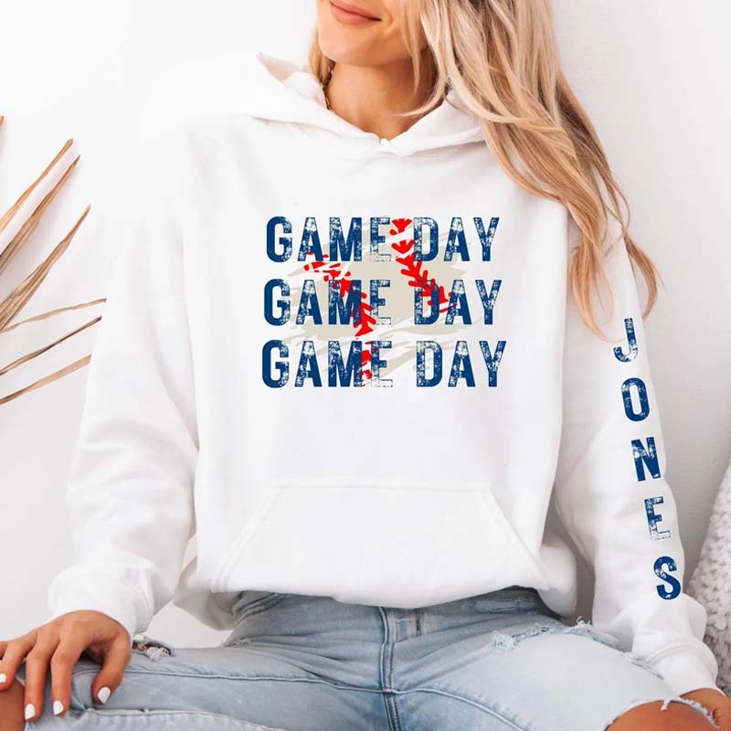 Personalized baseball sweatshirt Gift for sport mom Baseball Game Day Sweaters Unisexirt