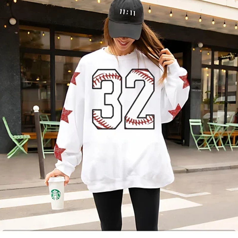 Custom baseball number sweatshirt personalized baseball mom gift