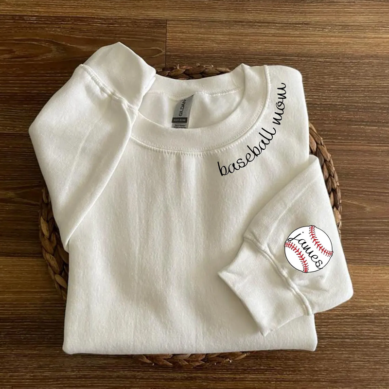 Custom Baseball Mom Sweatshirt Baseball Sweatshirt Custom Sweatshirt Gift for Mom