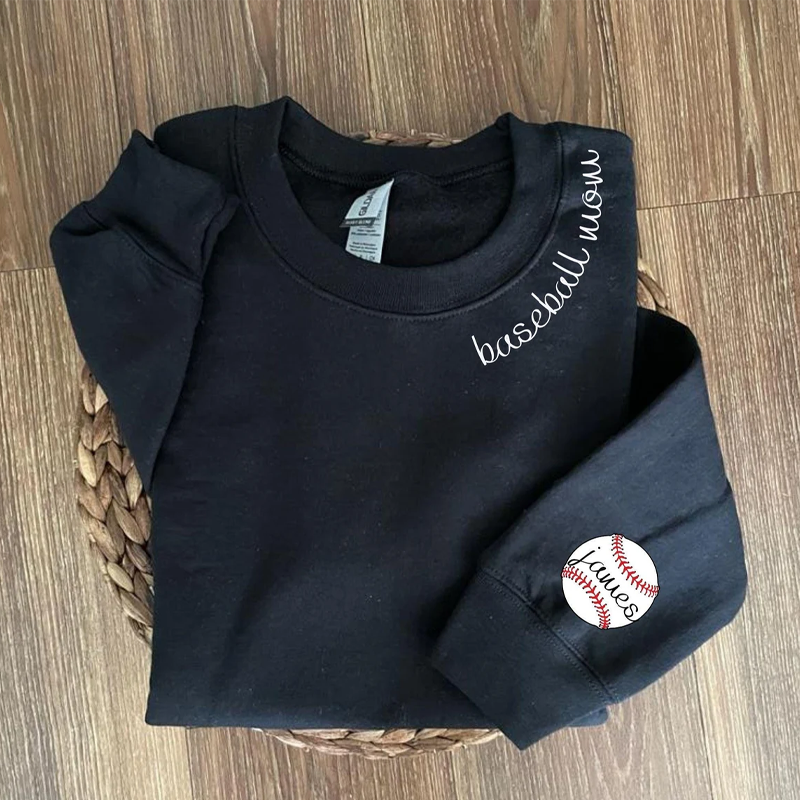 Custom Baseball Mom Sweatshirt Baseball Sweatshirt Custom Sweatshirt Gift for Mom