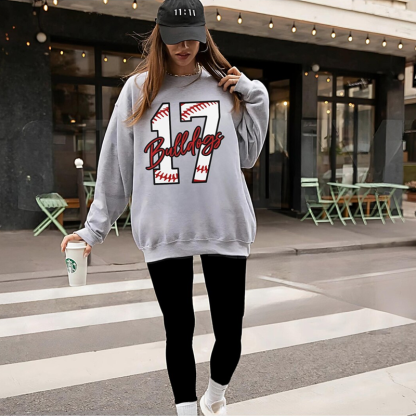 Custom baseball number sweatshirt personalized baseball mom gift baseball Fan