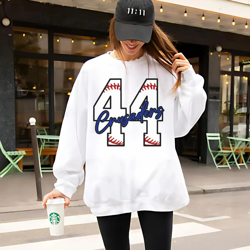 Custom baseball number sweatshirt personalized baseball mom gift baseball Fan