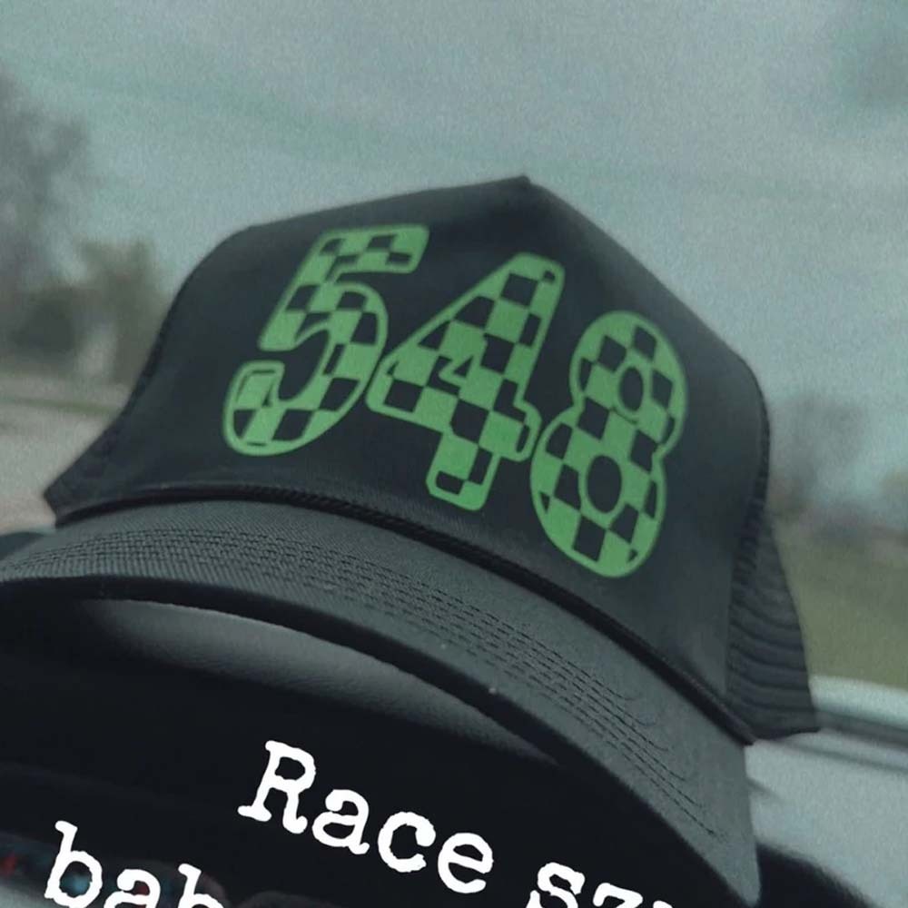 Personalized Trucker Hat Checkered Custom Moto Mom Moto Mama