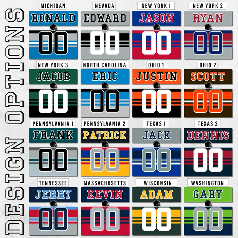 Personalized Football Throw Pillow Cover Number & Name Custom Sport Pillows Case