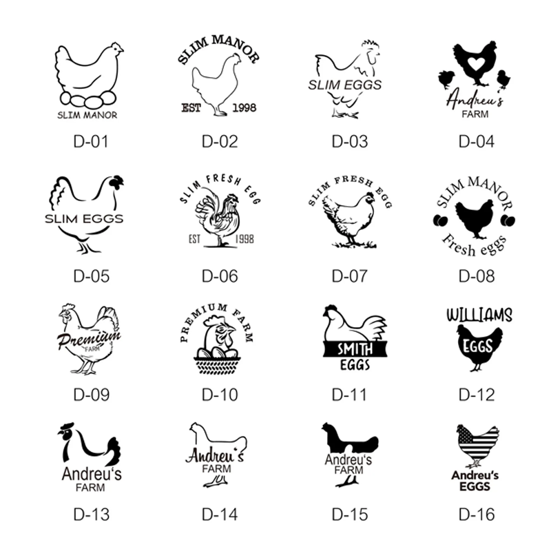 Custom Egg Stamp, Egg Stamp, Custom Egg Carton Stamp Chicken Coop Egg Stamp