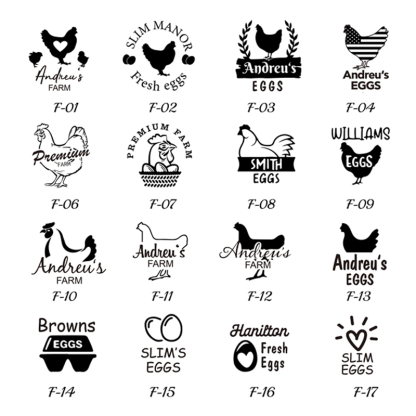 Custom Egg Stamp, Egg Stamp, Custom Egg Carton Stamp Chicken Coop Egg Stamp