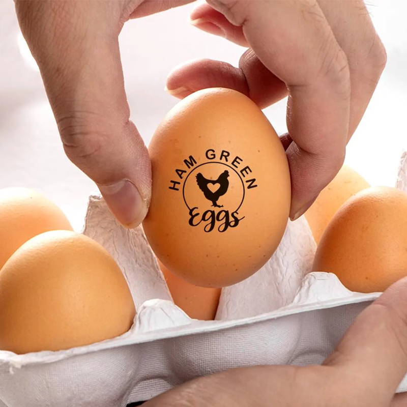 Custom Egg Stamp, Egg Stamp, Custom Egg Carton Stamp Chicken Coop Egg Stamp