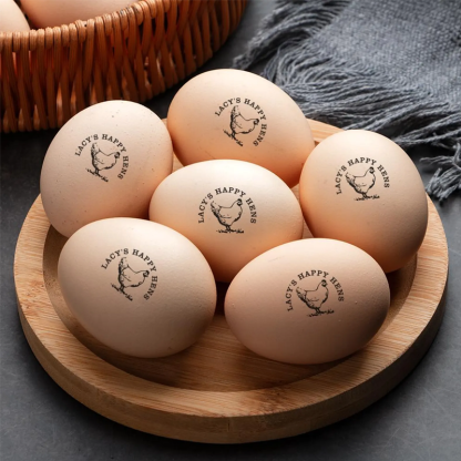 Custom Egg Stamp, Egg Stamp, Custom Egg Carton Stamp Chicken Coop Egg Stamp