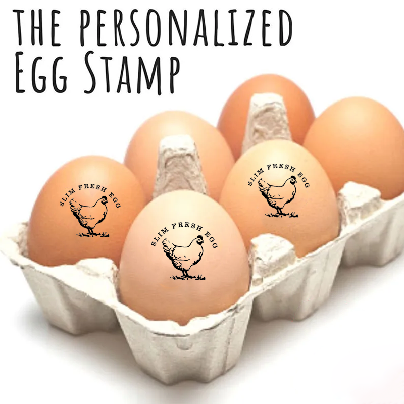 Custom Egg Stamp, Egg Stamp, Custom Egg Carton Stamp Chicken Coop Egg Stamp