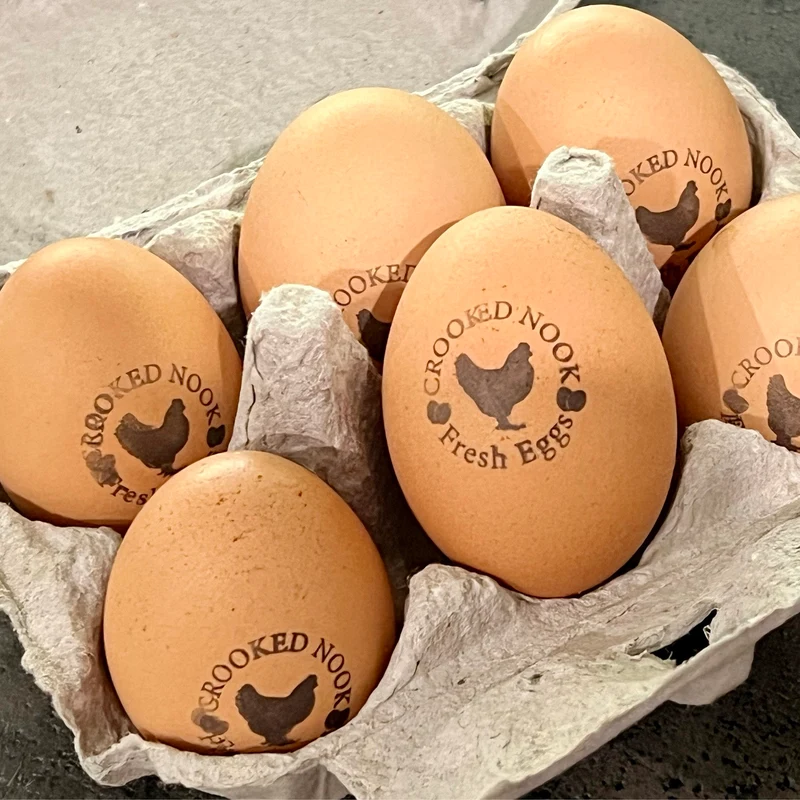 Custom Egg Stamp, Egg Stamp, Custom Egg Carton Stamp Chicken Coop Egg Stamp