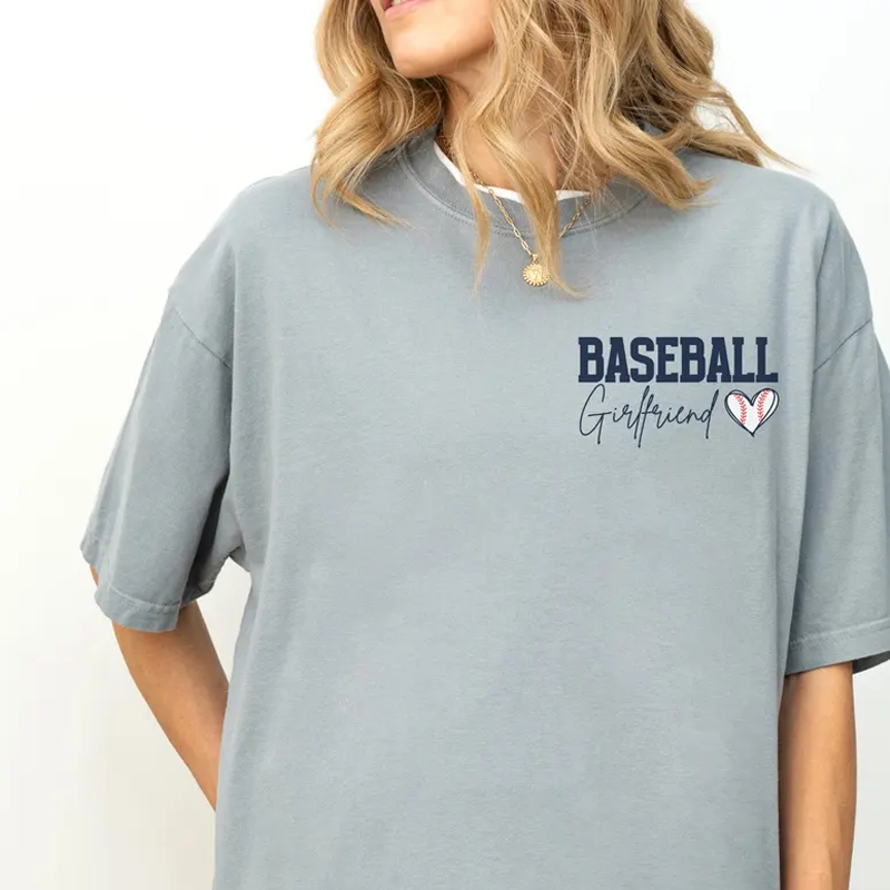 Custom Baseball Shirt Girlfriend Baseball Shirt Personalized Baseball Girlfriend Shirt