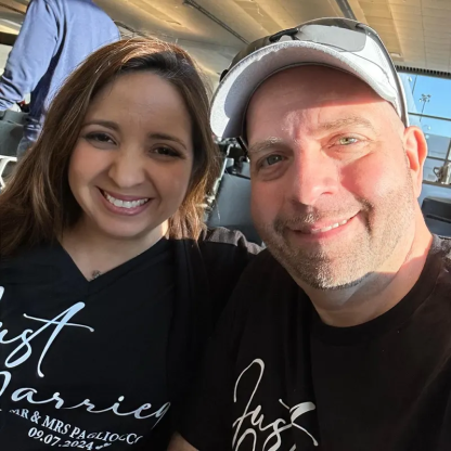 Just Married T-Shirt Personalized Husband and Wife Couples Honeymoon T-Shirt