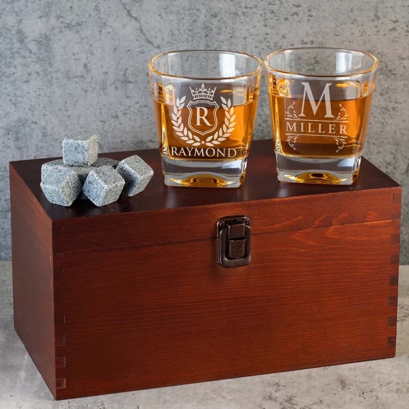 Whiskey Glasses Personalized, Custom Whiskey Glass, Personalized Gift for Men