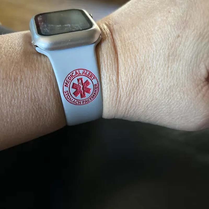 Medical Alert Engraved Apple Watch Band Personalized Watch Band