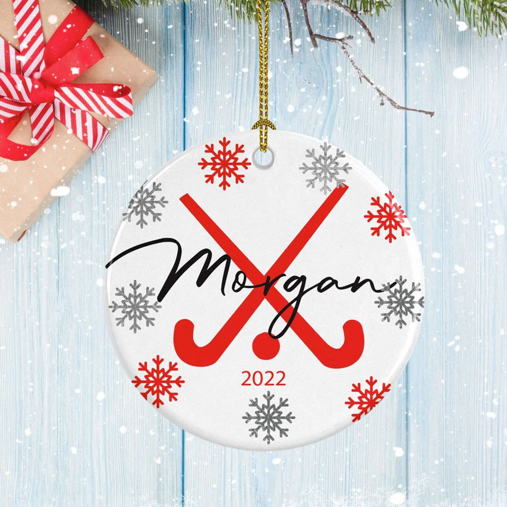 Personalized Field Hockey Goalie Ornament, Hockey Girl Gift