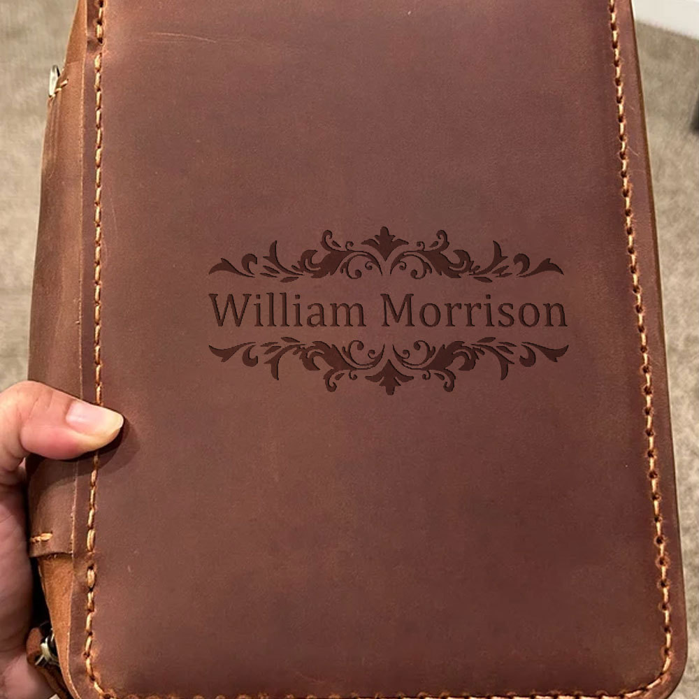 Personalized Leather Travel Cigar Case For Your Dad, Husband, Boyfriends, Brother