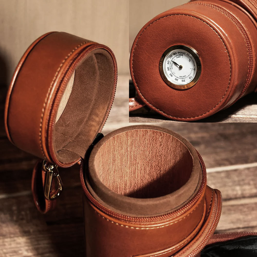 Personalized Travel Cigar Humidor Case for Dad Boyfriend Husband Golf Son Birthday