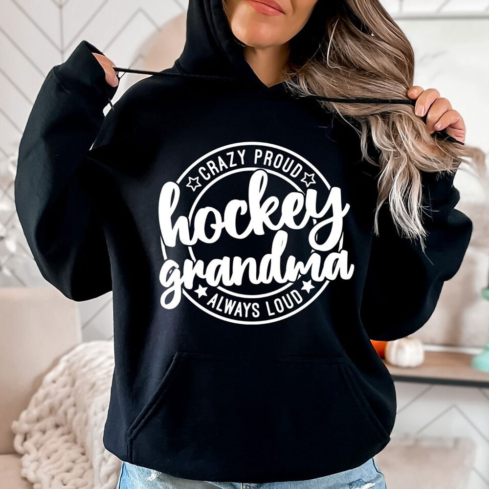 Hockey Lover Hoodie for Mom, Mama, Grandma, Auntie