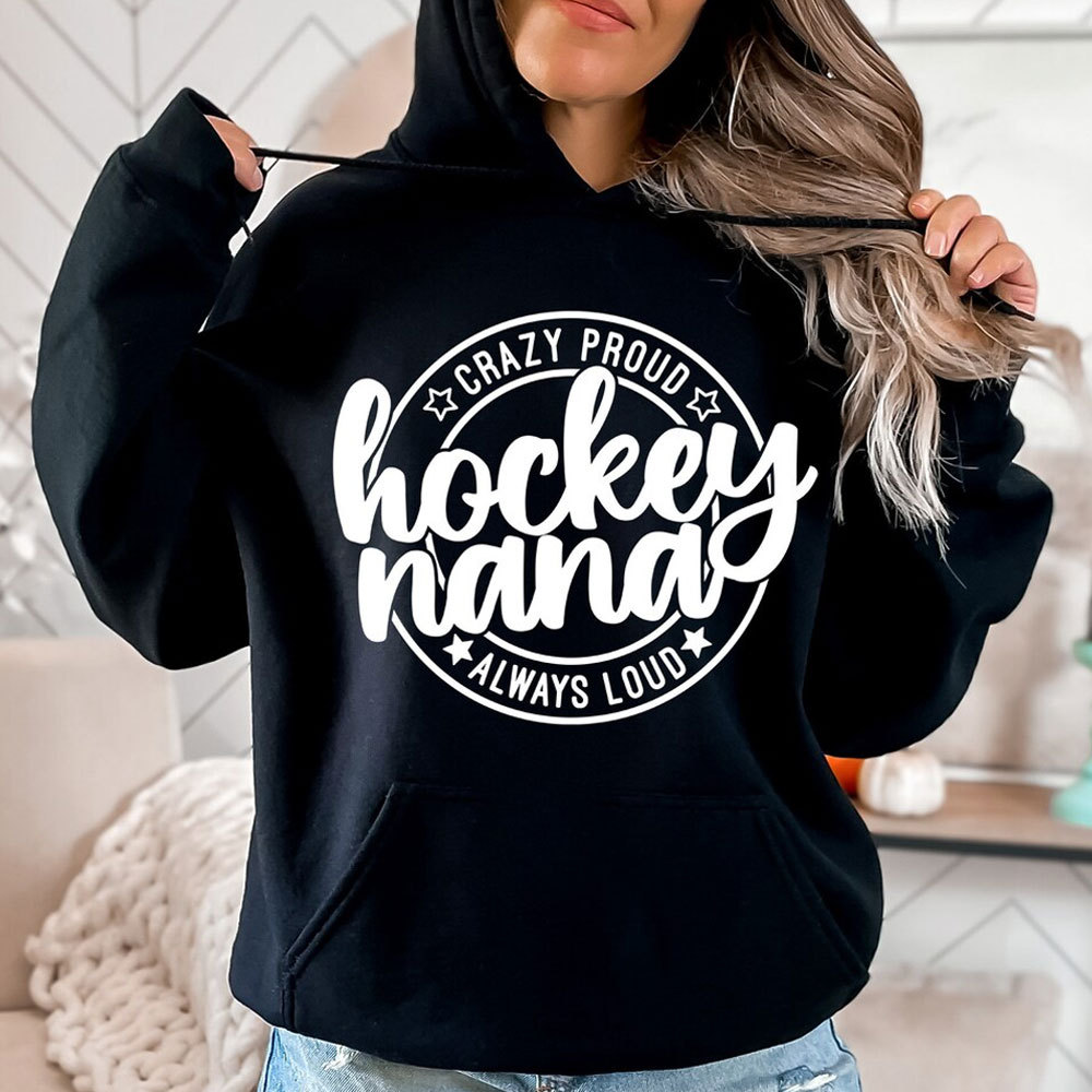 Hockey Lover Hoodie for Mom, Mama, Grandma, Auntie