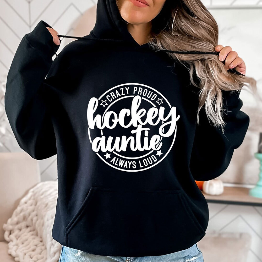 Hockey Lover Hoodie for Mom, Mama, Grandma, Auntie