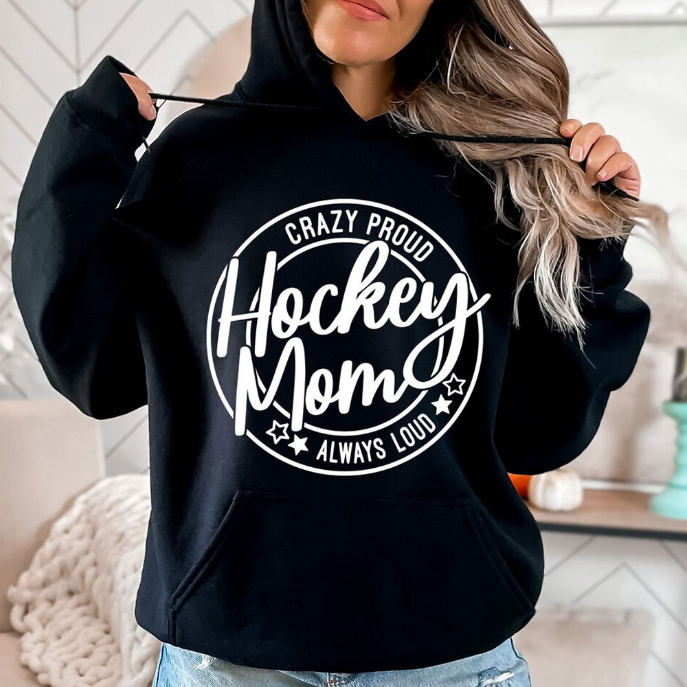 Hockey Lover Hoodie for Mom, Mama, Grandma, Auntie